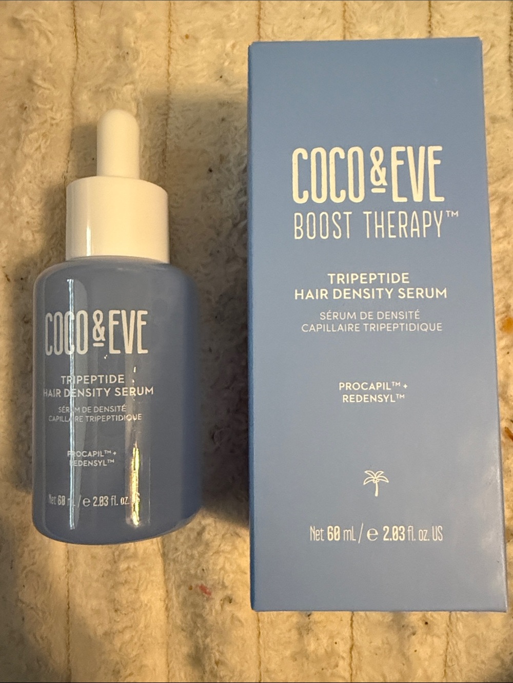 Coco & Eve Boost Therapy Tripeptide Hair Density Serum — Blue